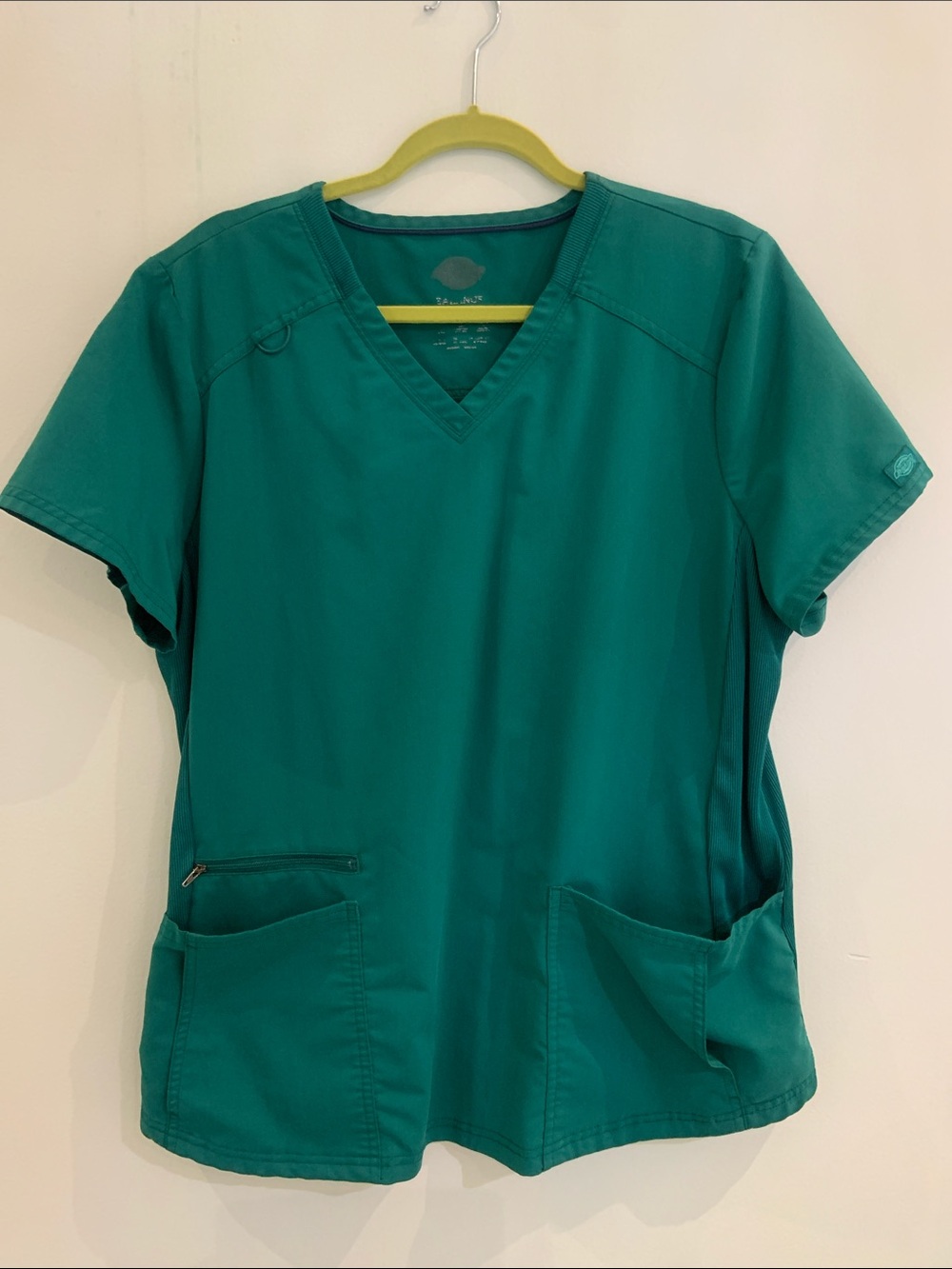 Dickies Teal V-Neck Short Sleeve Medical Scrub Top